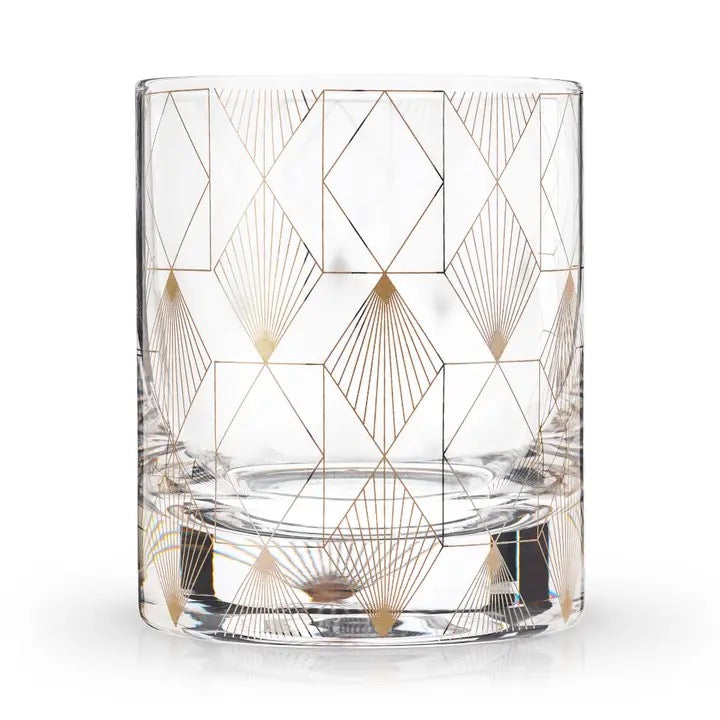 Viski Metropolis Deco Crystal Tumbler