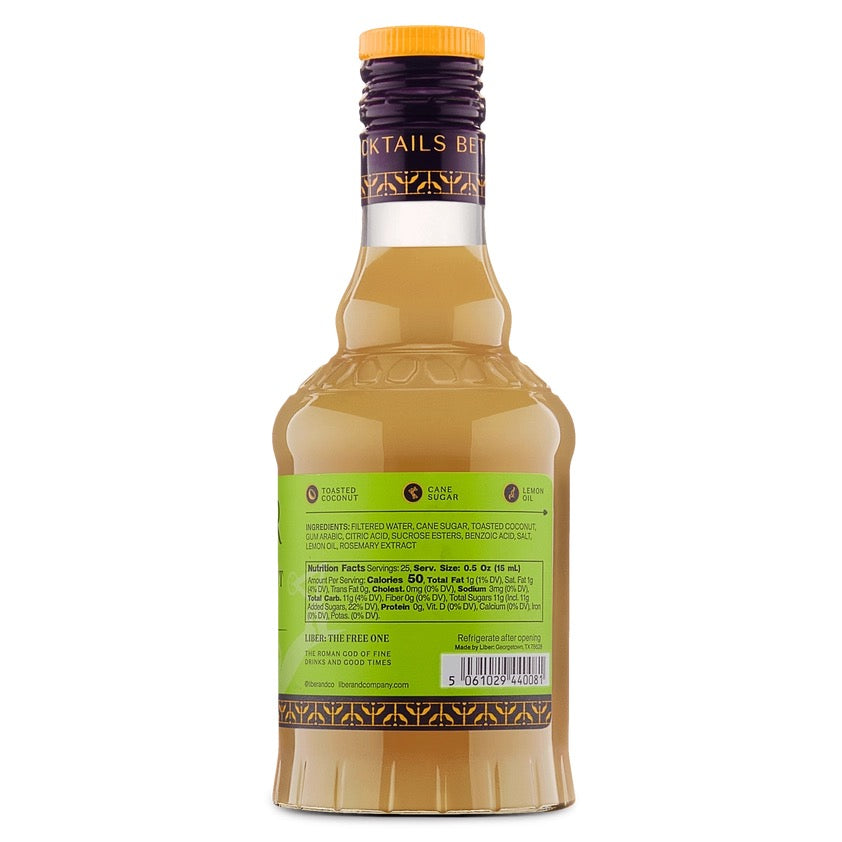 Liber & Co. Toasted Coconut Syrup