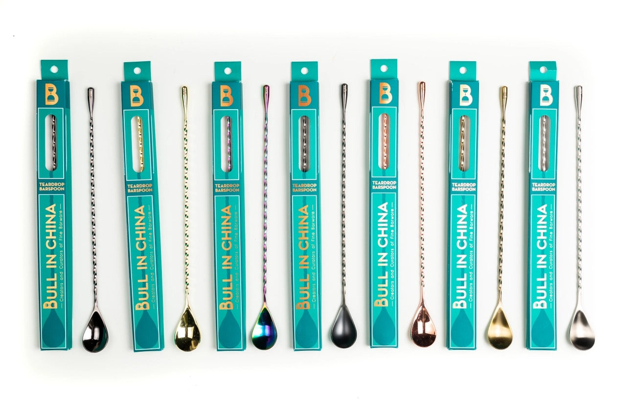 Teardrop Barspoons by Bull in China (30cm/12" Length)