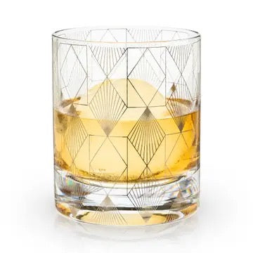 Viski Metropolis Deco Crystal Tumbler