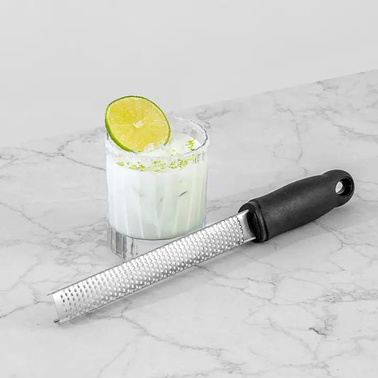 Citrus Zester - Stainless Steel with Black Handle