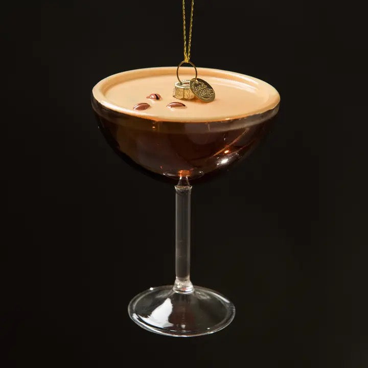 Espresso Martini Cocktail Christmas Ornament