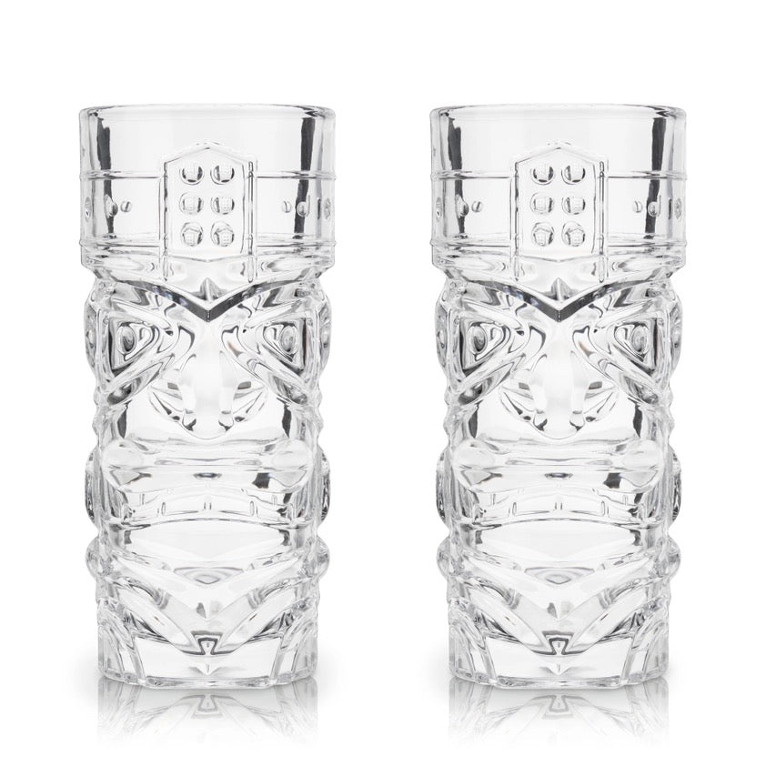 Pacific™ Crystal Cocktail Tiki Glasses - Set of 2 By Viski