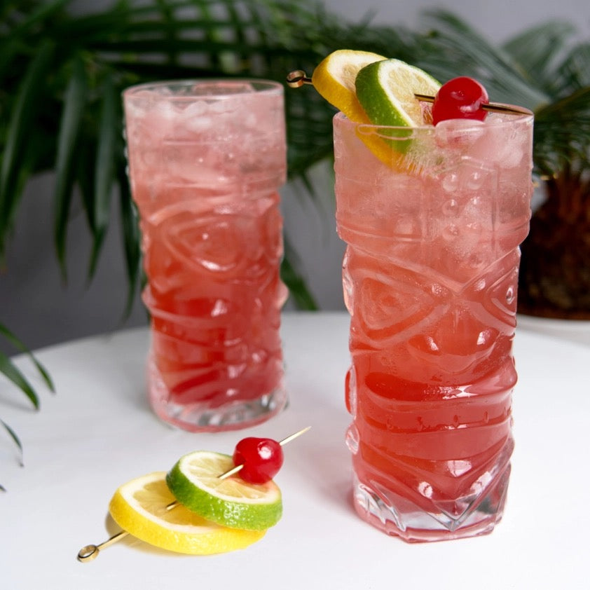 Pacific™ Crystal Cocktail Tiki Glasses - Set of 2 By Viski