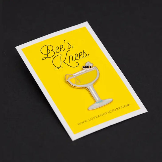 Bee's Knees Cocktail Pin