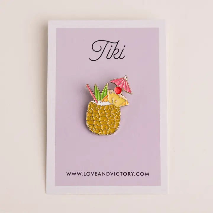 Tiki Cocktail Pin