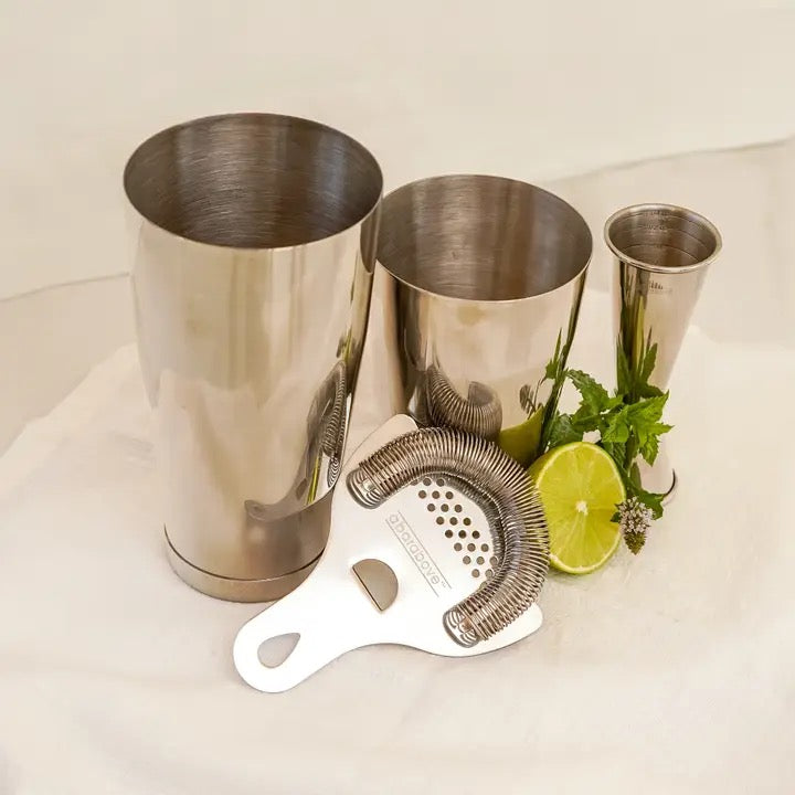 Craft Cocktail Bar Set - Stainless (4 Piece)