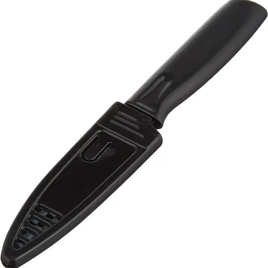 Non-Stick Paring Knife with Abs Sheath - 4" - Black - 1 Pack