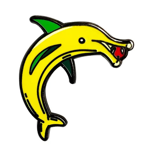 Banana Dolphin Pin