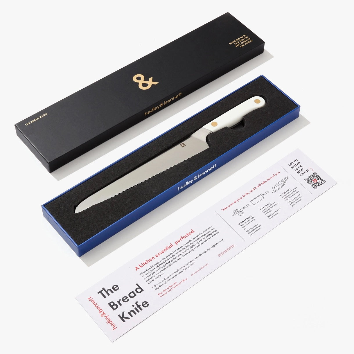 Versatile Bread Knife Enoki White - Hedley & Bennet